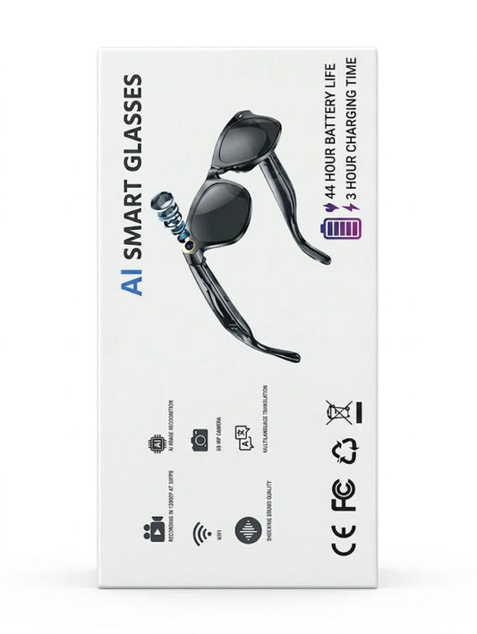 AI Smart Camera sunglasses combine fashionable UV-protective frames